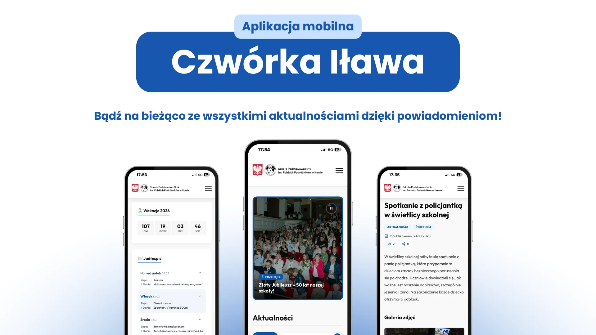 Aplikacja „Czwórka Iława” – bądź na bieżąco z życiem naszej szkoły!